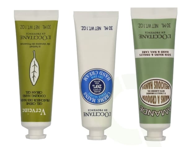 L'Occitane Soft Hands Trio Set 90 ml Almond Delicious 30ml / Shea Butter 30ml / Verveine Cooling 30ml