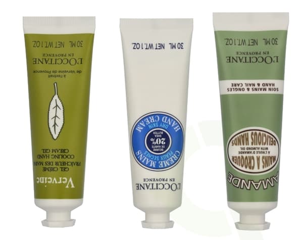 L'Occitane Soft Hands Trio Set 90 ml Almond Delicious 30ml / Shea Butter 30ml / Verveine Cooling 30ml