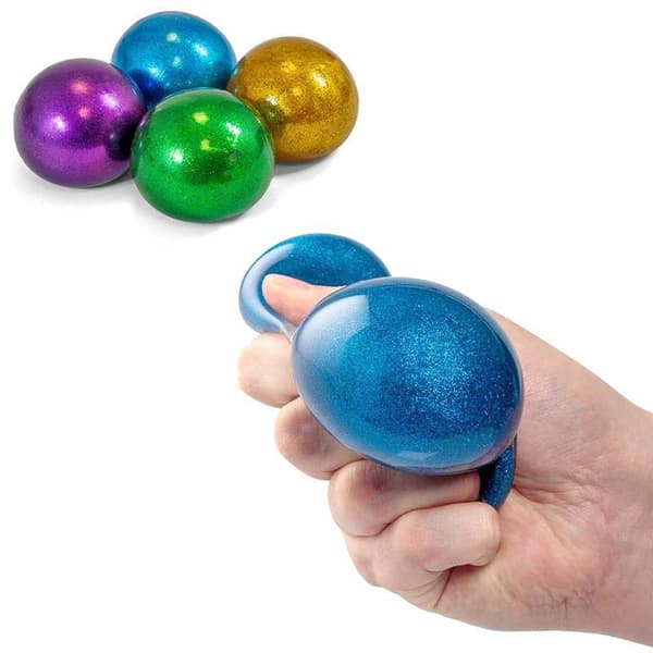 Stressipallo / Puristuspallo Galaksi - 6 cm - Valitse väri! Violetti