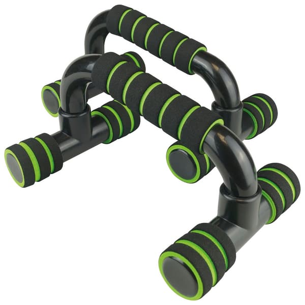 Urban Fitness Equipment Push Up Bars (Pack of 2) Black/Green One Size