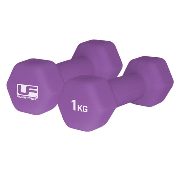 Urban Fitness Hex Hexagon Dumbbell (Pack Of 2) Purple 2kg