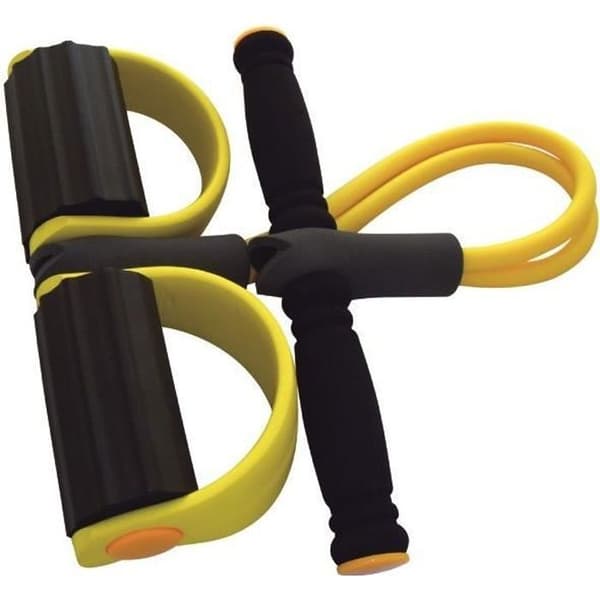 JOCCA elastisk roddmaskin - Fitness - Blandat - Svart och gult - Fysisk träning - Vanlig