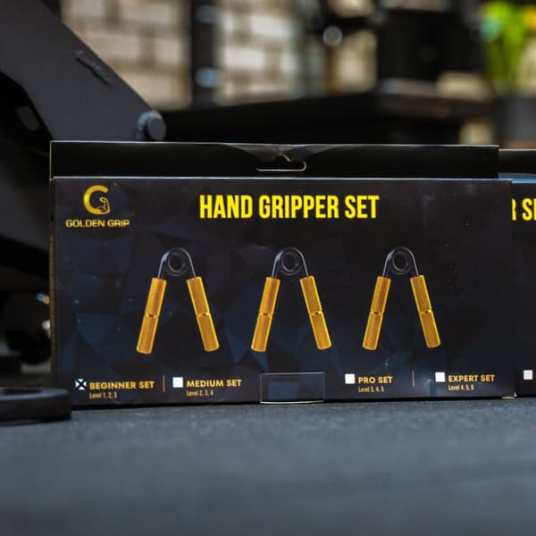 Golden Grip Hand Gripper Begynder sæt (LVL1-LVL3) - Handgrip Trainer - Håndtræner - Håndgrebs