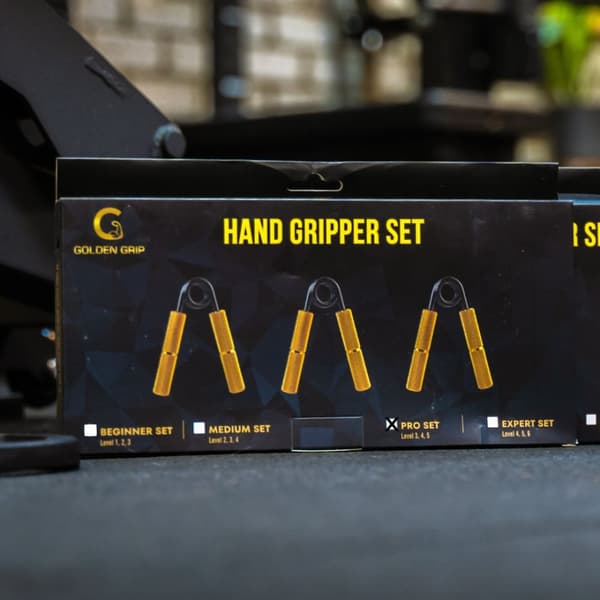Golden Grip Hand Gripper Pro sæt (LVL3-LVL5) - Handgrip Trainer - Håndtræner - Håndgrebs