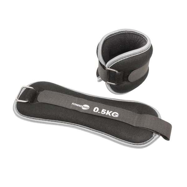 Fitness Mad Neopren håndleds- og ankelvægt (pakke med 2) Black 0.5kg