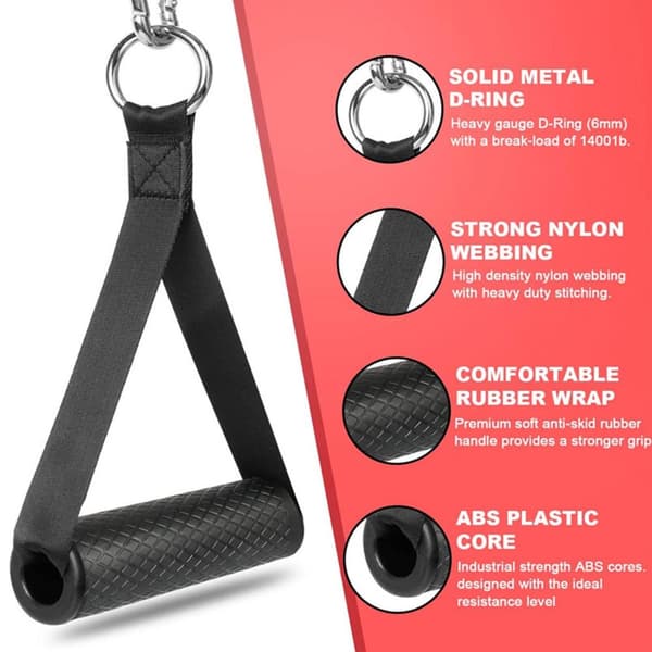INF 2 Pack Resistance Band kahvat Harjoitusnauhan kahvat ylösvetoharjoitteluun Musta