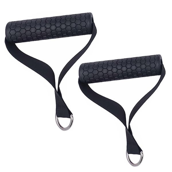 INF 2-pack motståndsbandshandtag Träningsbandshandtag för pull-up-träning Svart