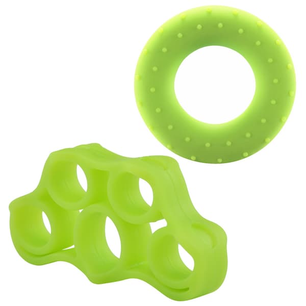 INF Finger Gripper Resistance Bands Silikone Hand Exerciser Gummi Grip Ring 6-pack