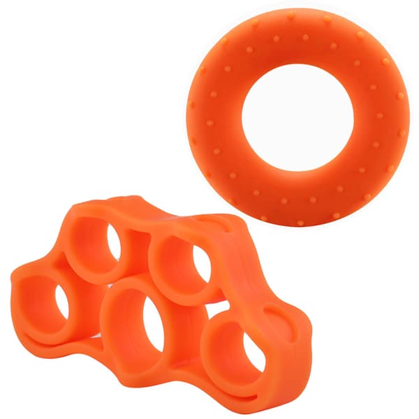 INF Finger Gripper Resistance Bands Silikon Hand Trener Gummi Grip Ring 8-pack