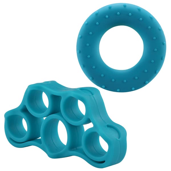 INF Finger Gripper Resistance Bands Silikon Hand Trener Gummi Grip Ring 8-pack