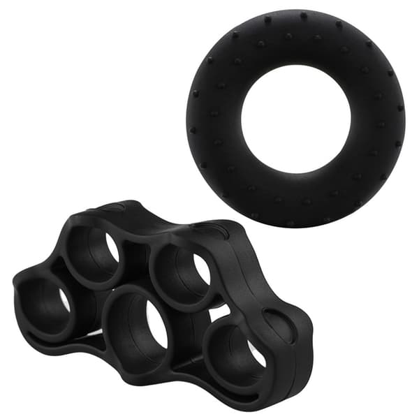 INF Finger Gripper Resistance Bands Silikon Hand Trener Gummi Grip Ring 8-pack