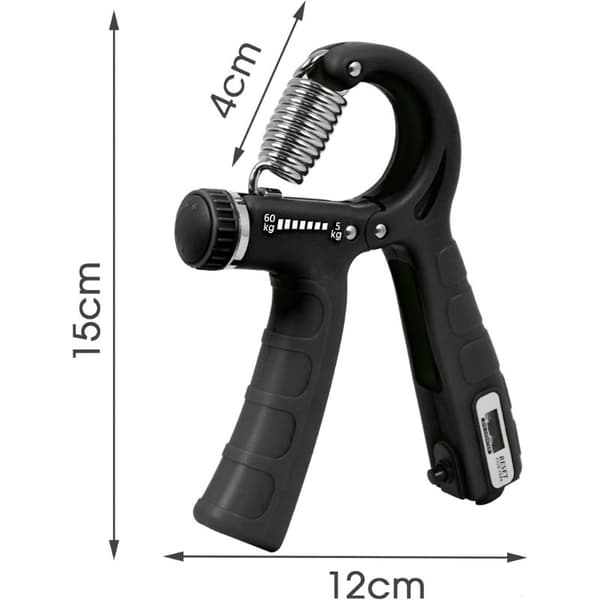 Grip Trainer - Träna Grepp 5-60 kg Svart