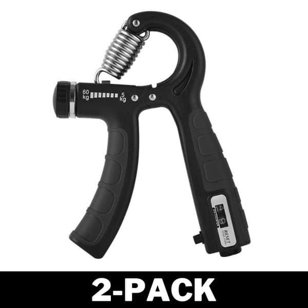 Grip Trainer - Träna Grepp 5-60 kg Svart 2-Pack