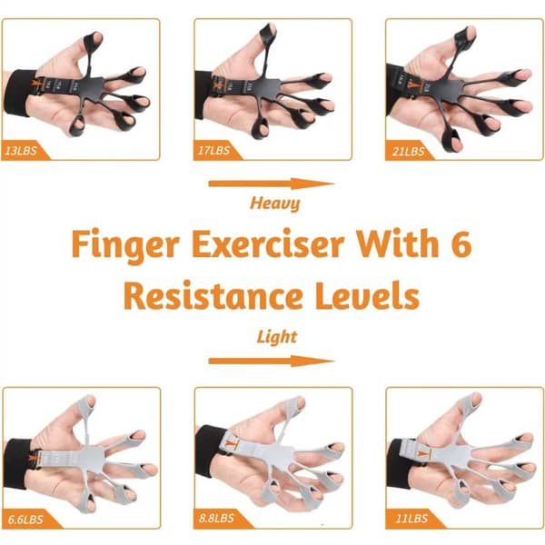 2-Pack Finger Trainer - 6 forskellige modstande