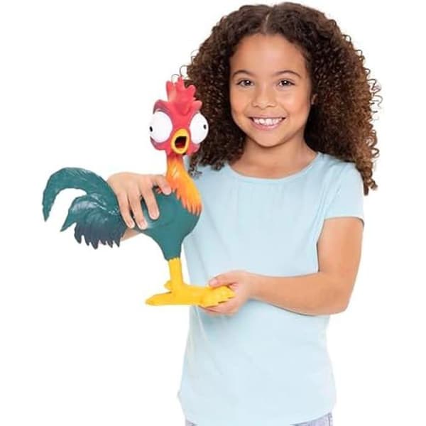Figur Förr i tiden Coq Hei Hei - Disney - Vaiana 2 - Interaktiv - Ljudeffekter - 30 Cm