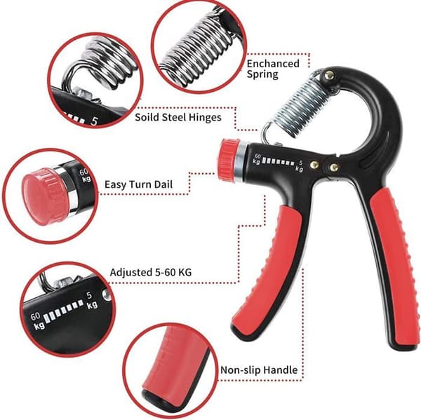 Handgrepp Underarm Bodybuilding Justerbart Handgrepp Bodybuilding Gripper Justerbar Bodybuilding 5-60 Kg