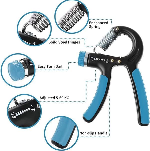Handgrepp Underarm Bodybuilding Justerbart Handgrepp Bodybuilding Gripper Justerbar Bodybuilding 5-60 Kg