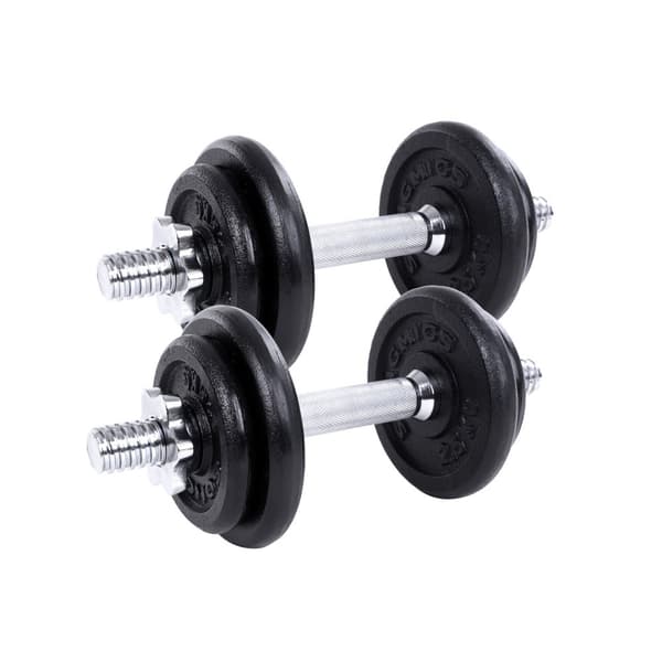 Hantler, Kort Hantler, 20 kg, Sort.