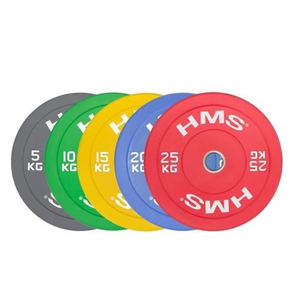Viktskiva - HMS - CBR10 - 10 kg - Grön - Stötdämpande gummi