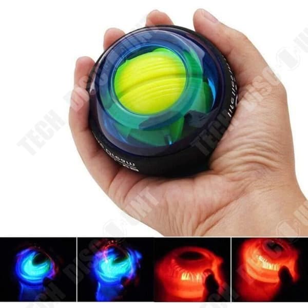 TD® Fitness Accessories - Bodybuilding,LED Muscle Power Ball Wrist Ball Trainer - Orange typ