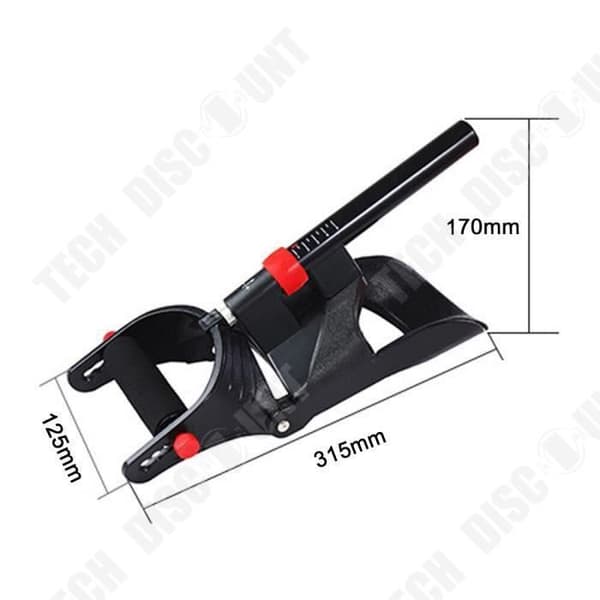 TD® Fitness Tillbehör - Kroppsbyggande, justerbar Anti-Slide Hand-Wrist Exercise Trainer Device - Typ Svart A