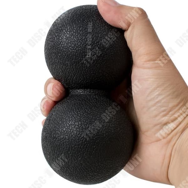 TD® dubbel boll massager sport rygg triggerpunkt manuell enhet yoga fitness vadbak fötter multifunktion avslappnande lindrande