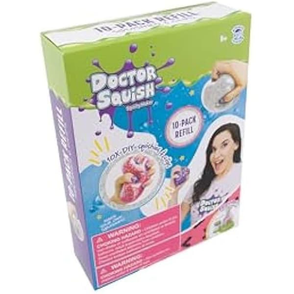 Squishy Pack - Doctor Squish - 10 Påfyllningsballonger - DIY - Underhållning - Kreativitet