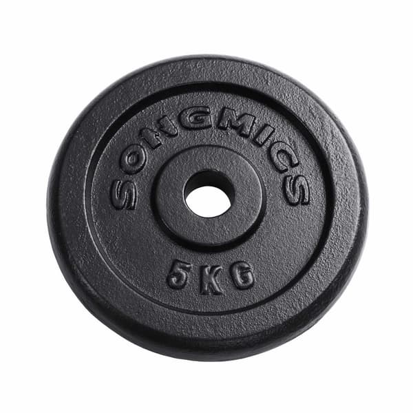 Kurzhantlar, set om 2, 5 kg, svart