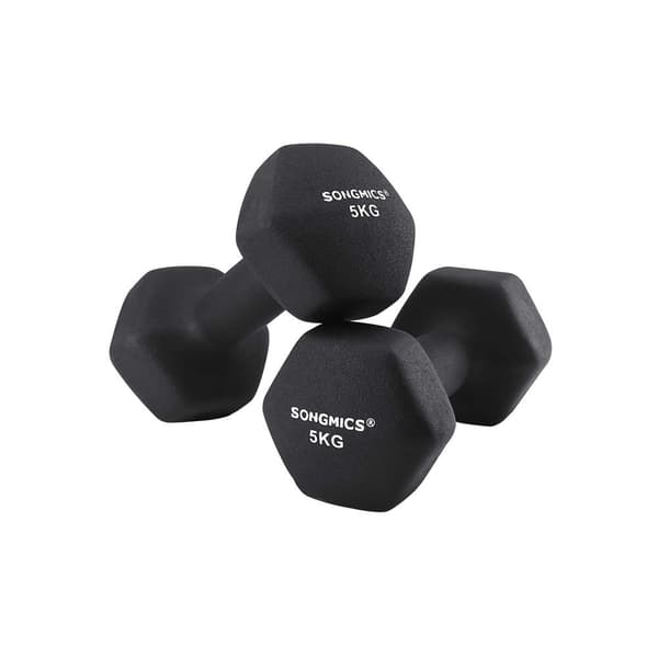 Kurzhantler, SONGMICS, 5 kg, Sort