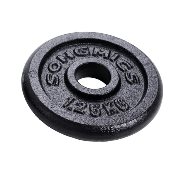 Hantelset, Kort hantlar, 20 kg, Svart