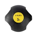 Miniatyrbild 1 av 2: Medicinsk Boll - HMS - NKU03 - Svart - 3 kg - Antisk-slip Handtag