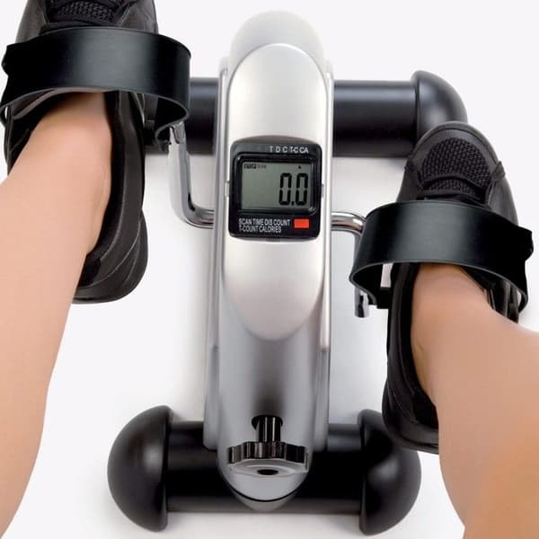 JOCCA motionscykel - Minimodell med LCD-skärm - Mekaniskt motstånd - Grå och svart