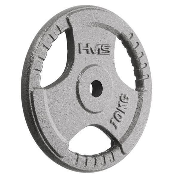 Viktplatta - HMS - THM10 - 10 kg - Grå - Intensiv användning