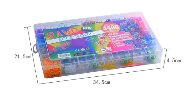 Loom Bands Kit - 4400 kpl ja tarvikkeet.