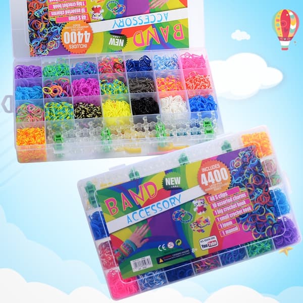 Loom Bands Kit - 4400 kpl ja tarvikkeet.