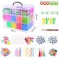 Super large Loom Bands Kit - 28.000 stk og masser af tilbehør.