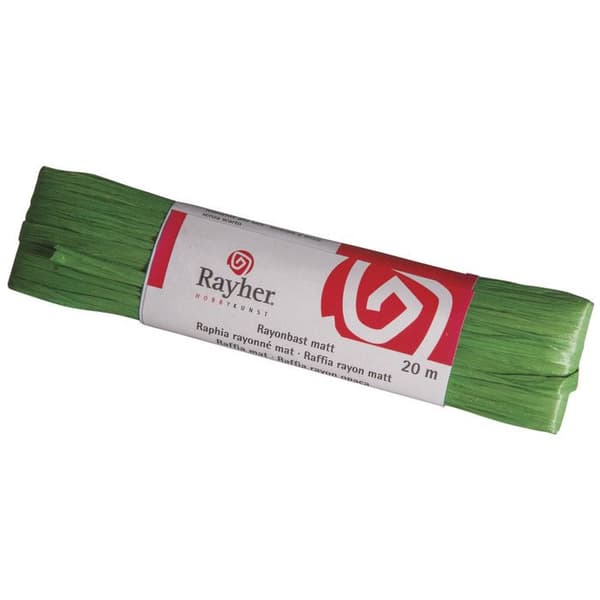 Raphia rayonné Grön Matt Garn 20 m - 12g
