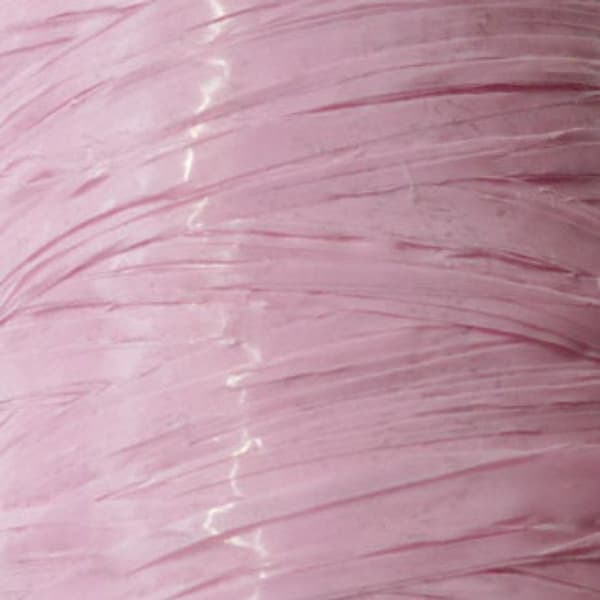 Raphia syntetisk rosa 125 g