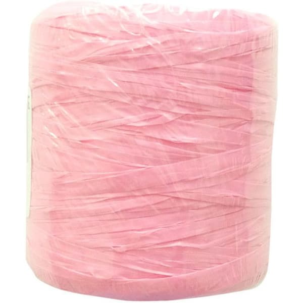Raphia syntetisk rosa 125 g