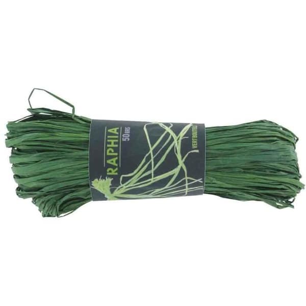 CTOP Ball Natural Raffia 50 g Mörkgrön