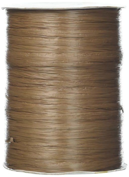 Raffia Präsent - 133-622 - PRASENT C.E. Pattberg biologiskt nedbrytbar Raffia bandspole Brun 100 m