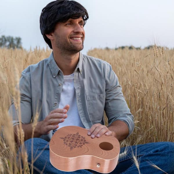Håndtrommeinstrument, 5 trommepuder, bærbart design, inkluderer opbevaringspose.