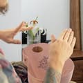 Pikkukuva 2 / 4: Käsirumpu lapsille, kitaran muotoinen design, kannettava säilytyslaukku, hauska lyömäsoitinmusalelu