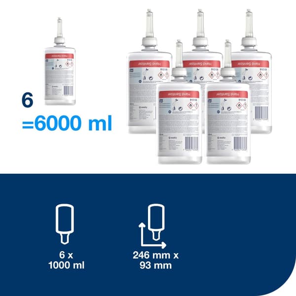 Handdesinfektion TORK S1 Salubrin Gel 1L 6st