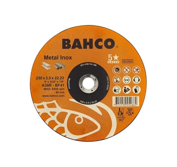 Kapskiva A46R INOX+Fe T41 125x1,6x22,23mm