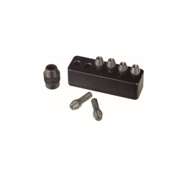 MICROMOT-hylsor, 6 st. med hylsmutter och hållare, 1 - 3,2 mm