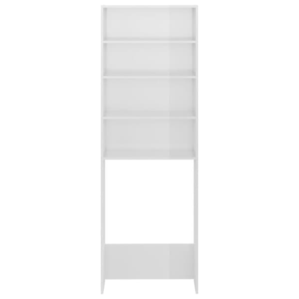 vidaXL vaskemaskineskab 64x24x190 cm hvid højglans