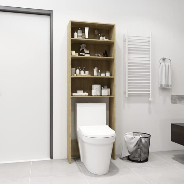 vidaXL vaskemaskineskab 64x24x190 cm sonoma-eg