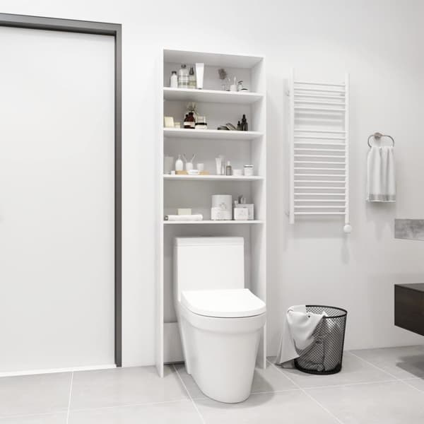 vidaXL vaskemaskineskab 64x24x190 cm hvid