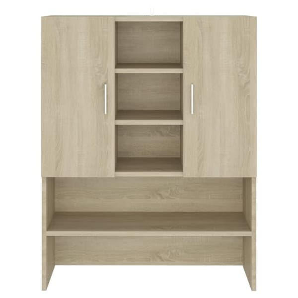 vidaXL vaskemaskineskab 70,5x25,5x90 cm sonoma-eg